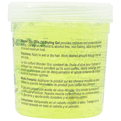 Wonder Gro Health & Beauty Wonder Gro Olive Oil Styling Gel 454g