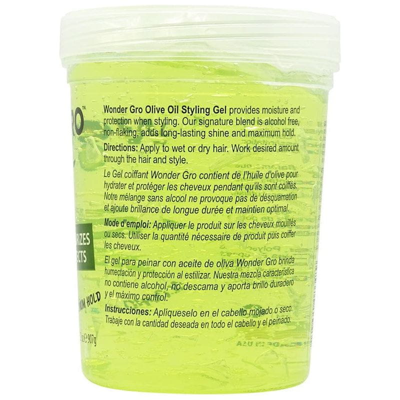 Wonder Gro Health & Beauty Wonder Gro Olive Oil Styling Gel 907g