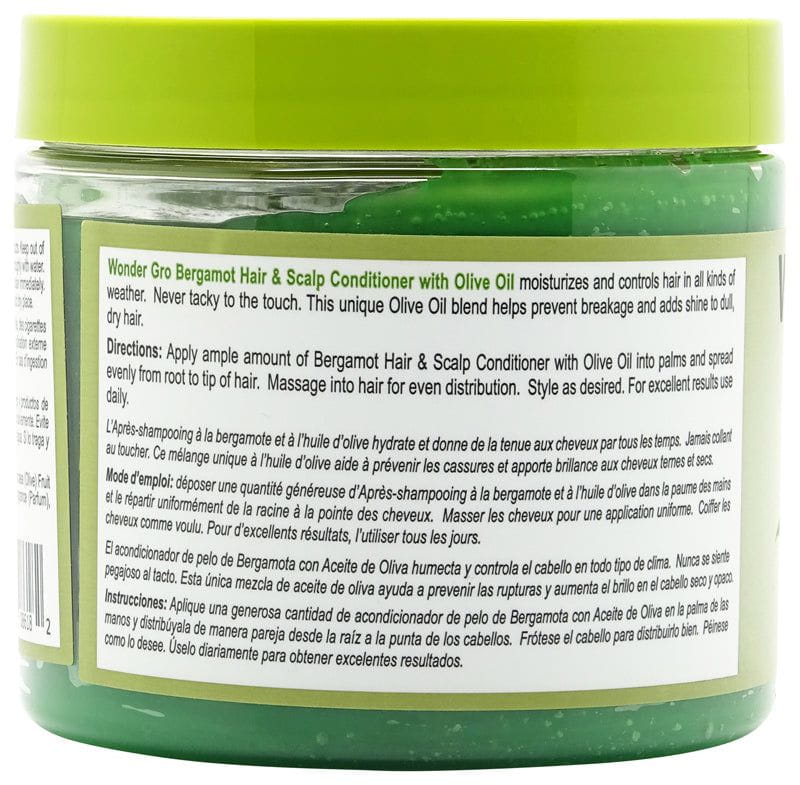 Wonder Gro Wonder Gro Bergamot with Olive Oil Hair & Scalp Conditioner 340g