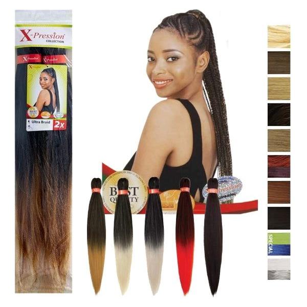 X-Pression 2x Pre Stretched Ultra Braid 46" (116cm) - Weight: 160-165g