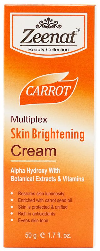 Zeenat Zeenat Carrot Multiplex Skin Brightening Cream 50G