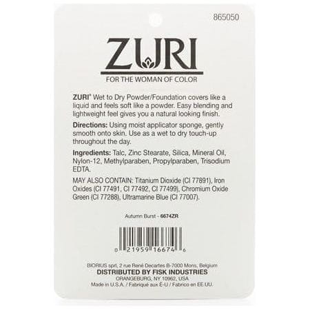 Zuri Health & Beauty Zuri Naturally Sheer Wet to Dry Powder/Foundation 11g