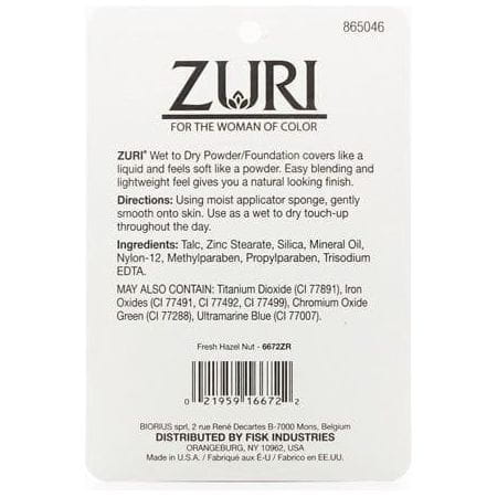 Zuri Health & Beauty Zuri Naturally Sheer Wet to Dry Powder/Foundation 11g