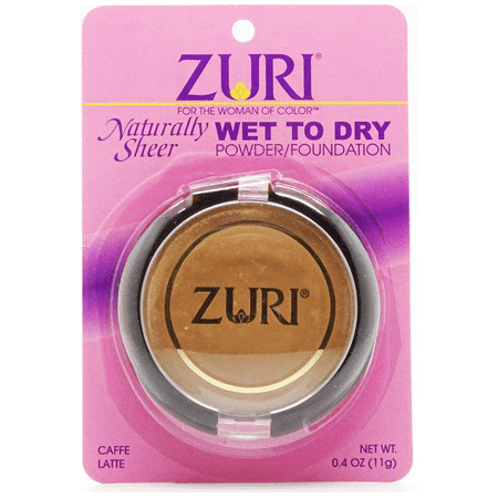 Zuri Health & Beauty Zuri Powder Foundation Caffe Latte Zuri Naturally Sheer Wet to Dry Powder/Foundation 11g